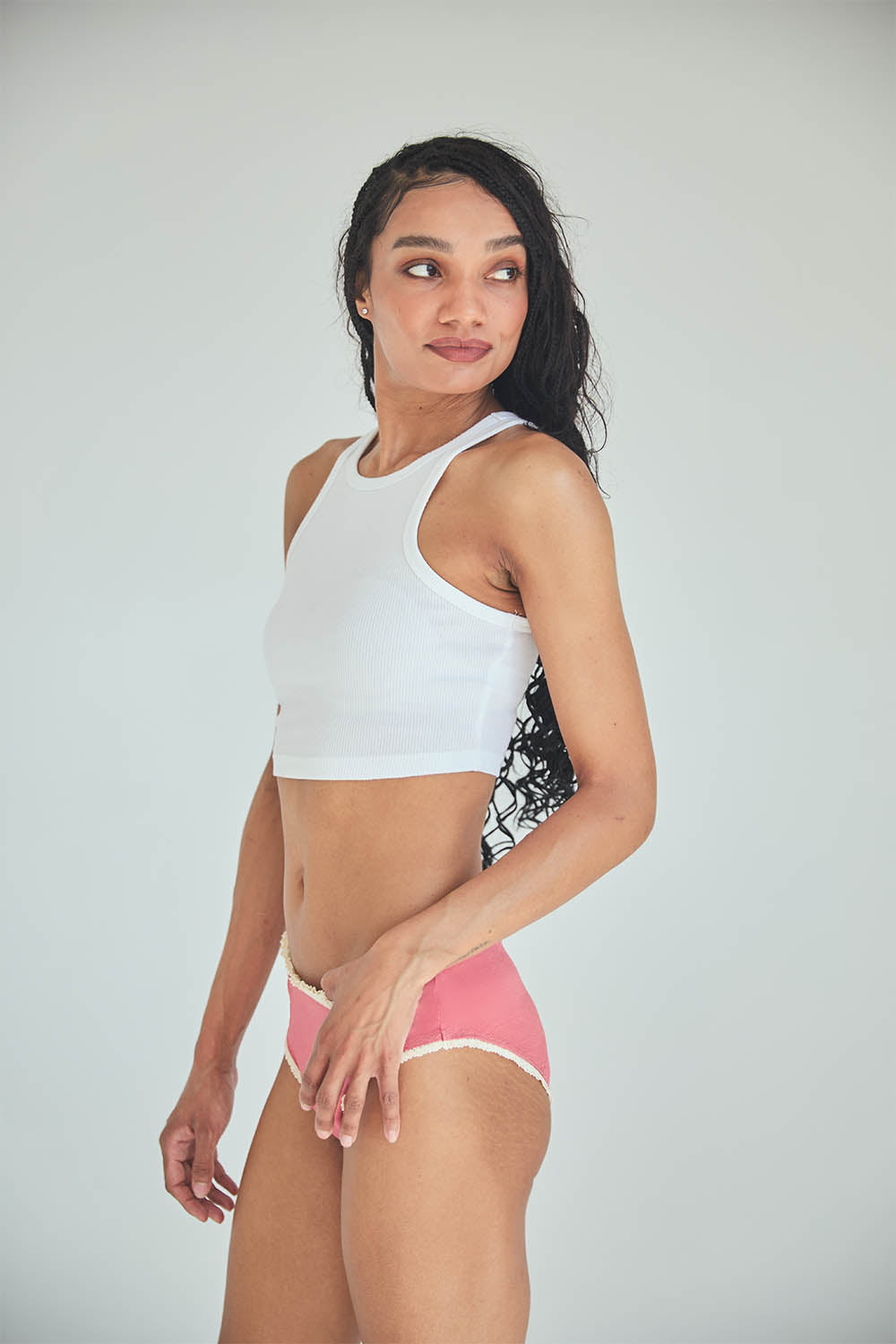BikiniTheLOVETheEASYGOINGBamboofabricCoralpink